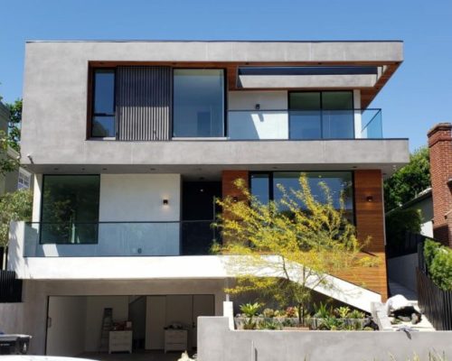 Custom residential and multi-unit construction exterior home rendering